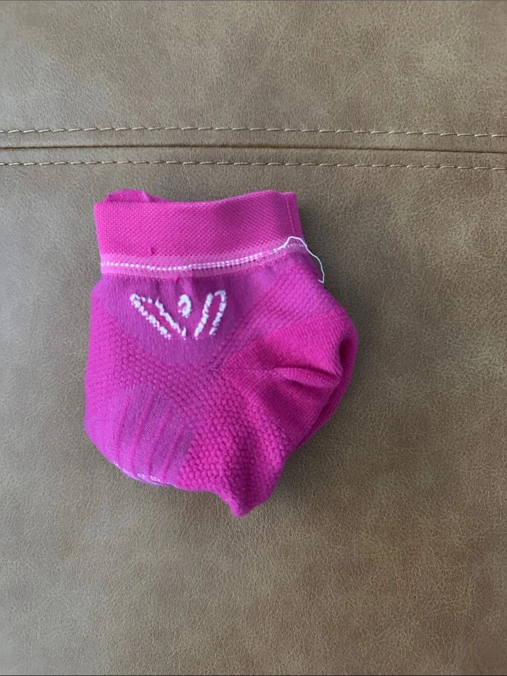 Pink cycling socks